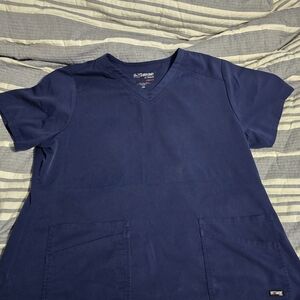 Grey's Anatomy Navy Blue Scrub Top